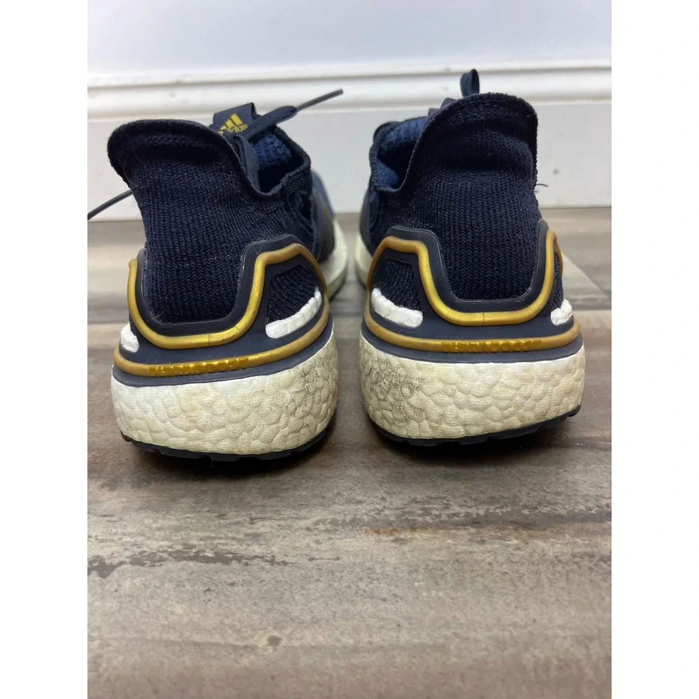 Adidas Ultraboost 2020 Men Navy Gold Road Running‎ Gym Athletic Shoes 10 FY0376